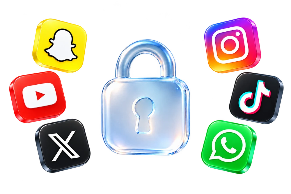 Prayer Focus pausing Snapchat, Instagram, YouTube, TikTok, WhatsApp and X for a moment of prayer